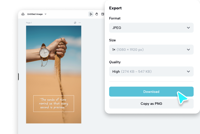 Download your custom wallpaper